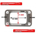  Metall Dichtung 4 loch T3 Flange Turbolader z.b GT3076 GT35 T70 T71 Garrett Turbolader