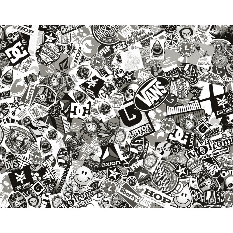 Sticker Bomb Comic Folie mit Echtem Logos 152x50cm - ARSpeed Tuning Shop